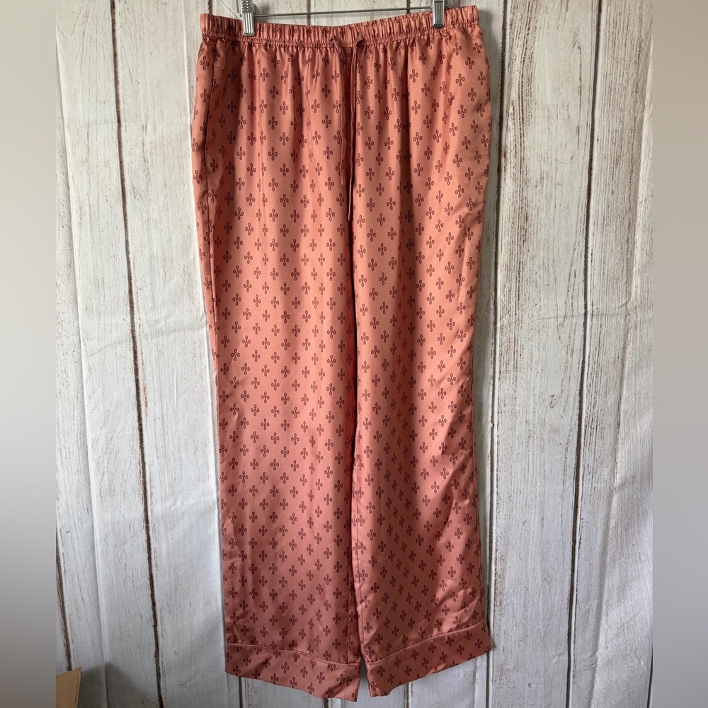 OVO Pink Logo Silk Pajama Pants NWOT